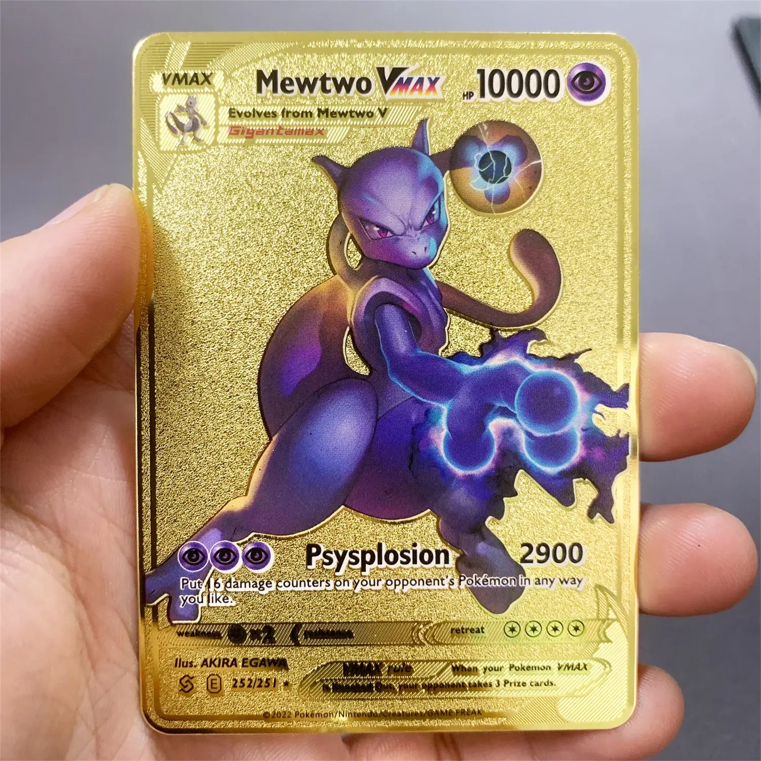 pokemon metal gold card arceus vmax Arceus VMAX GX Gold Metal Pokmon Card Limited Edition