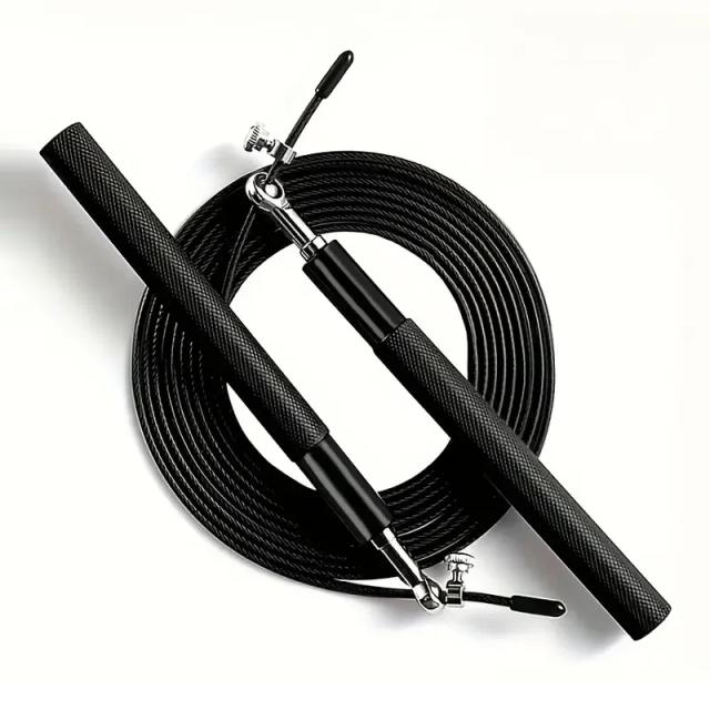 Corda de Pular de Alta Velocidade em Alumínio Ajustável para Fitness e Treino Corporal