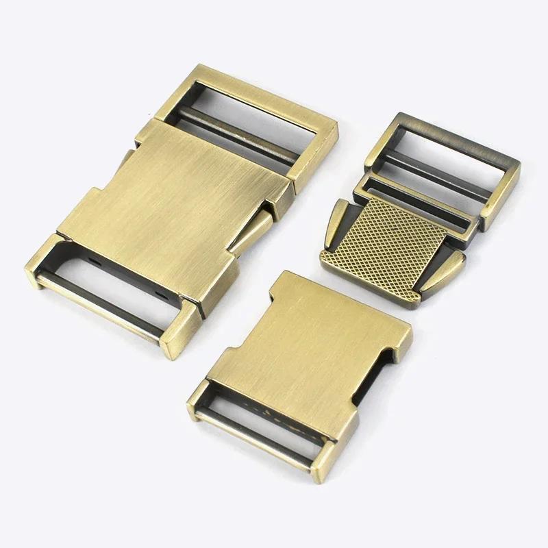 Fivelas de metal para mochila, fivela para mochila, fecho de liberação rápida, ganchos de correia, acessórios de couro DIY, 14-38mm - Image 1