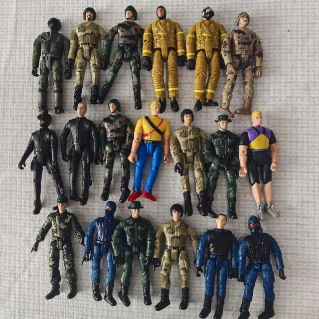 Figura de Ação Militar Elite 1:18 Coleção Crianças Brinquedo 5 Peças 10cm