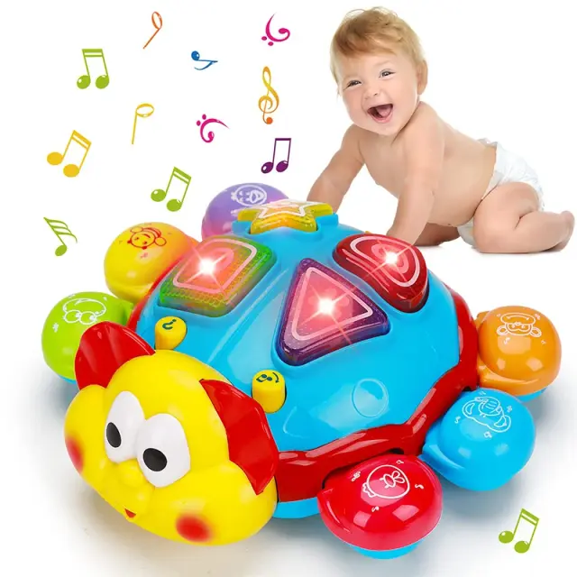 Brinquedo Musical Joaninha Interativo Bilíngue Bebê 6-12 Meses