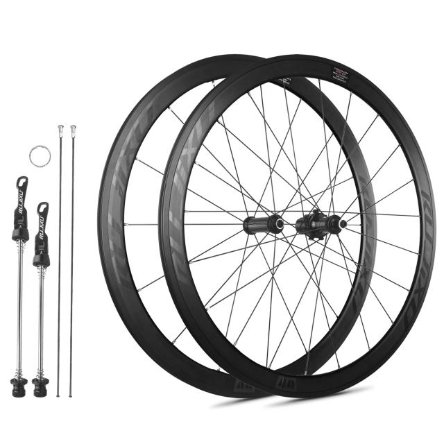 RUJIXU Rodas de Estrada 700C RJX-V1 Fibra de Carbono 30/40/50mm V-Brake