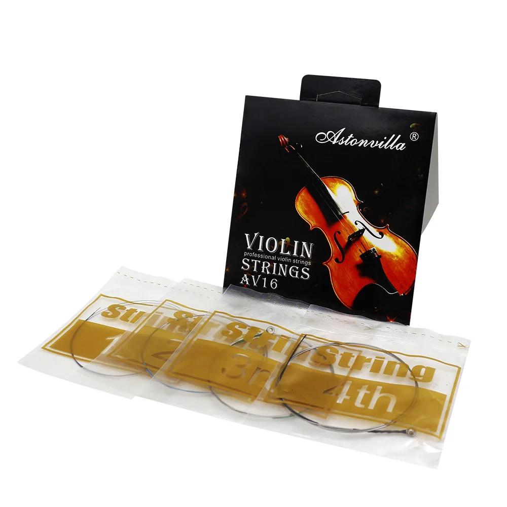 Av16 cordas para violino profissional em cobre branco para 4/4 3/4 1/2 1/4 - Image 1