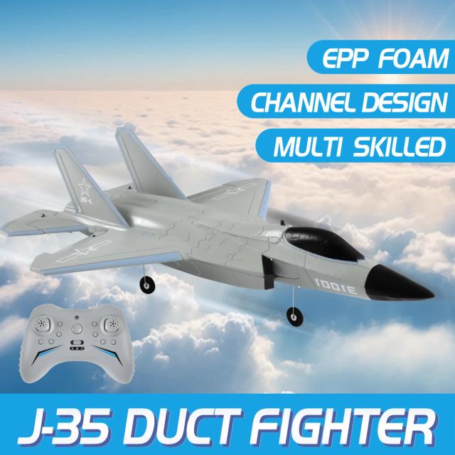 FXJ35 Avião RC Lutador 4CH com Motor Brushless e Giroscópio 6 Eixos Dublê 2.4G