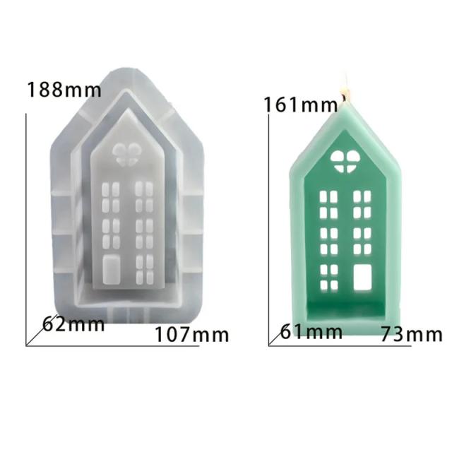 Molde de Silicone para Concreto: Forma Casa do Amor para Decoração e DIY em Gesso e Cimento