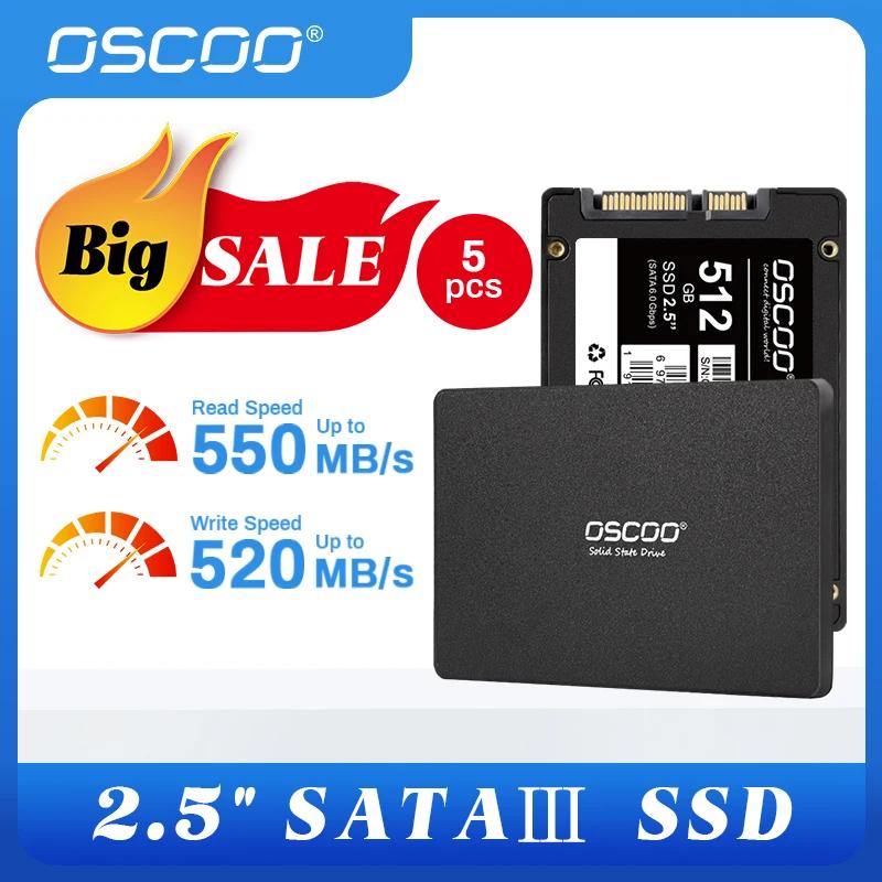 Oscoo preço de fábrica 120gb 240gb 480gb 512gb ssd sataiii 2.5 Polegada hdd sata3 6 gb/s disco rígido para portátil disco de estado sólido interno - Image 1