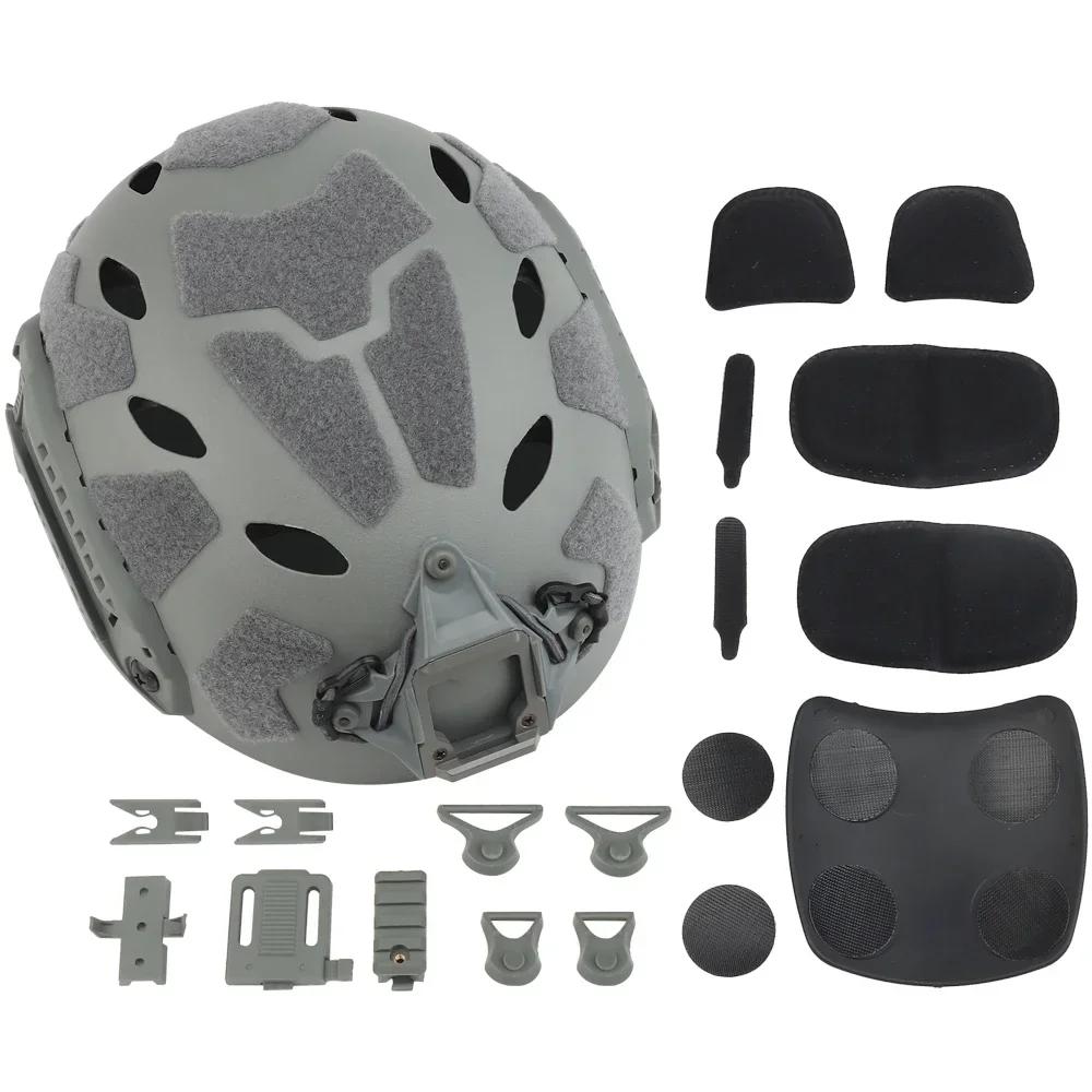 Capacete tático rápido airsoft, leve, sf, corte super alto, caça, tiro, jogo de guerra, capacete protetor, esporte ao ar livre, equipamento de ciclismo - Image 1