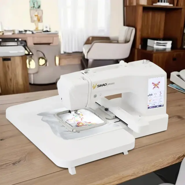 SIHAO Máquina de Bordar Doméstica MRS800 Alta Velocidade 850 RPM 312 Padrões