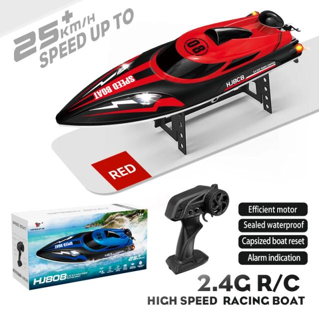 Barco a Jato RC HJ808 2.4GHz 22+ MPH à Prova D'água para Adultos e Crianças