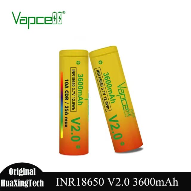 Vapcell Bateria de Lítio INR18650 V2.0 3600mAh 10A Alta Qualidade