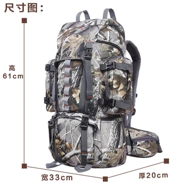Mochila de Caça 50L Realtree Camo à Prova d'Água para Tiro com Arco e Pesca