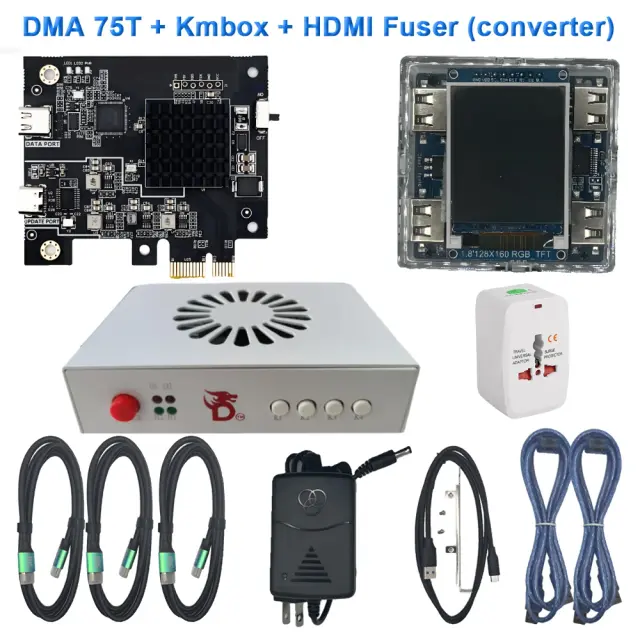 Pacote DMA Cartão 75t, Fusor HDMI 6ª Geração, Kmbox Hardware Kit