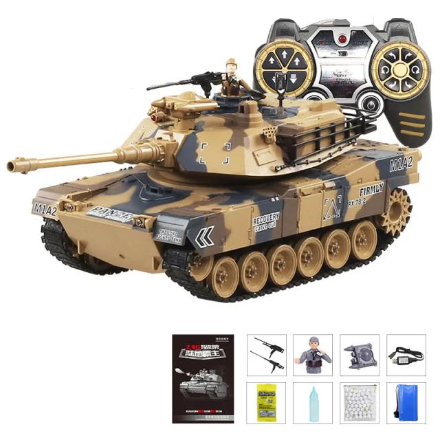 RC Tanque Tigre Controle Remoto Bala Fumaça Recuo 1:18
