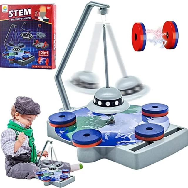 Kit Ciência Magnética 12 em 1 para Crianças - Experimentos STEM