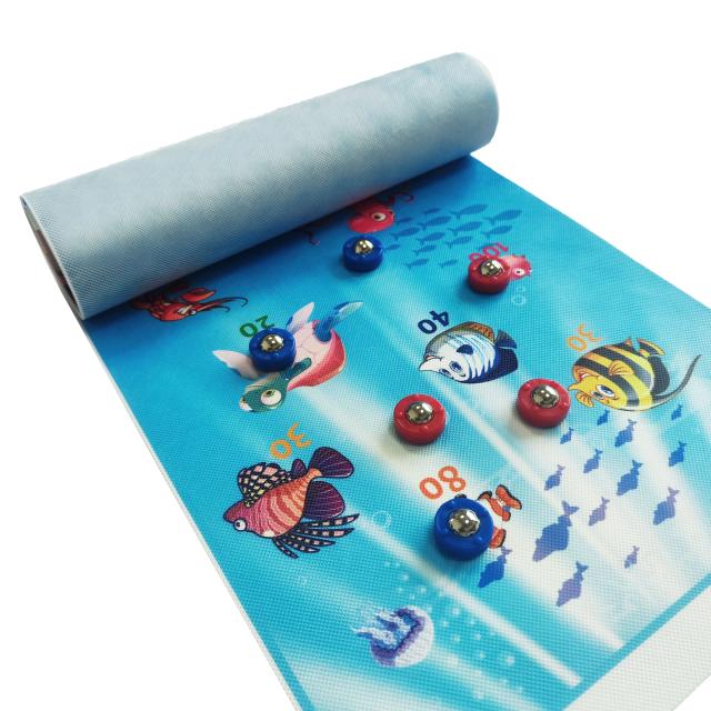 Table Top Shuffleboard Curling Game Set 11" x 47.25" Jogos Familiares Portáteis