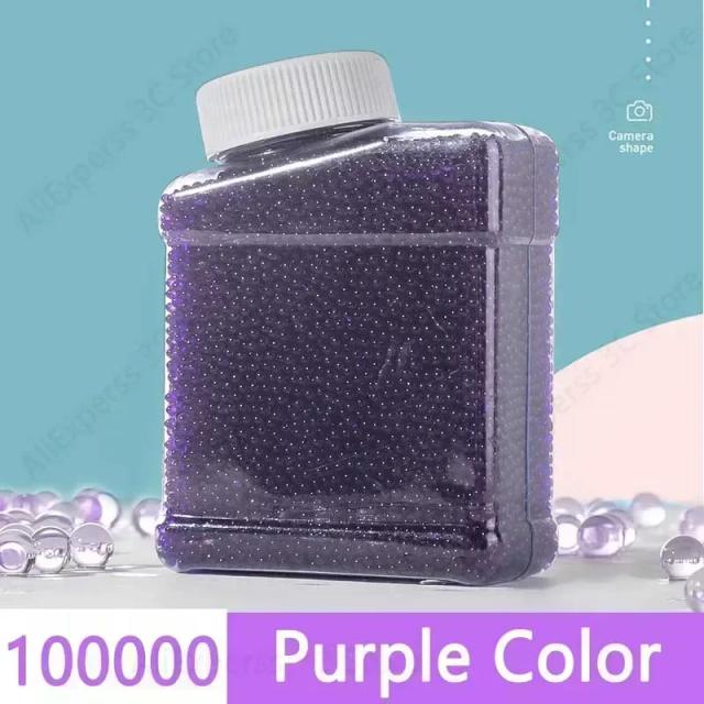 Bolas de Gel Blaster 100000 Peças 7-8mm Munição Compatível com Pistola de Gel