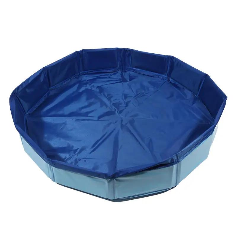 Dobrável gato piscina brinquedo jogar banheira de água para cães e gatos verão legal bacia de limpeza animal de estimação portátil dobrável pé banheira - Image 1