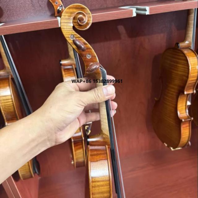 Violino Artesanal Madeira Seca 15 Anos Abeto Maciço e Bordo Som Doce