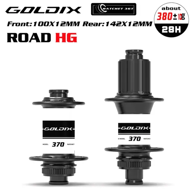 GOLDIX R370 Cubo de Bicicleta de Estrada 28h 32h Freio a Disco 36T