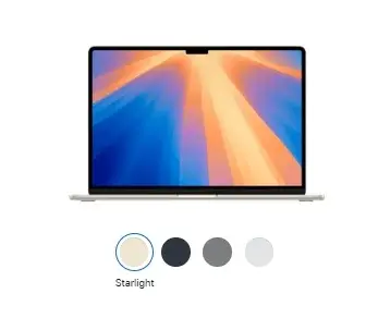 Apple MacBook Air M3 15" 8-Core CPU 10-Core GPU 256GB SSD Notebook