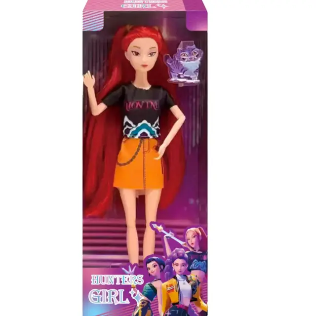 Demon Hunters Boneca Rumi Mira Zoey Princesa Bebê Figura de Ação Plástico Brinquedo DIY