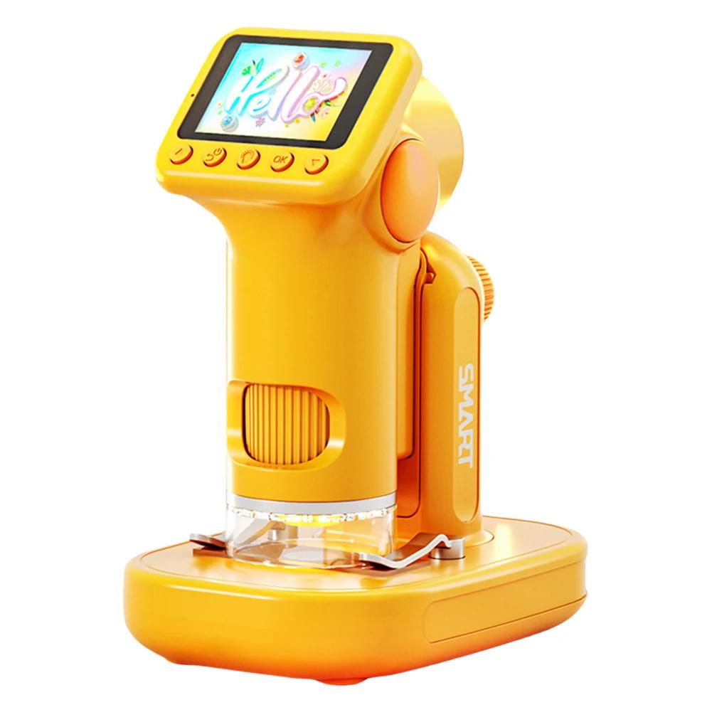 Microscopio para niños, pantalla LCD de 1600X y 4 pulgadas, microscopio Digital de critorio portátil con luz LED para educación, microscopio Digital para niños Microscopio para niños, pantalla LCD de 1600X y 4 pulgadas, microscopio Digital de critorio portátil con luz LED para educación, microscopio Digital para niños